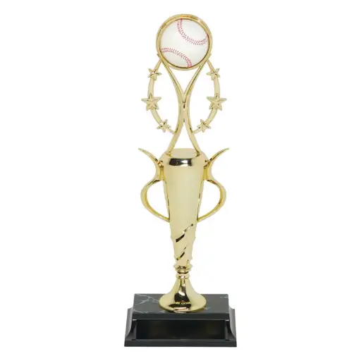 97503-G Spiral Cup Assembled Trophy, Baseball - 13"