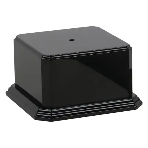 4566-K Monument Base, Black High Gloss - 7 3/4" x 7 3/4" x 4 1/4"