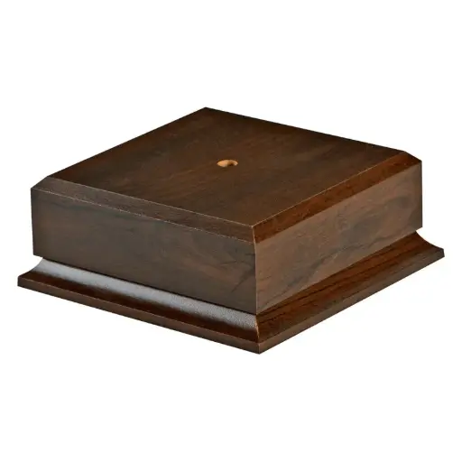 WB-10C Cup Base, Cherry - 5 1/2" x 5 1/2" x 2 1/8"