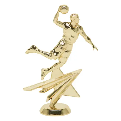 2505-G Star Figure, Basketball, Male, Gold - 6 1/4"