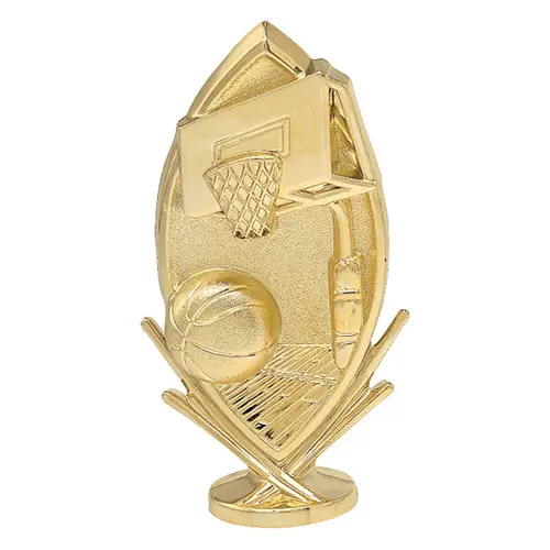 5113-G Basketball Scene Figure, Gold - 6"