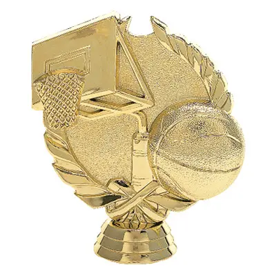3029-G Wreath Figure, Basketball, Gold - 4 1/4"