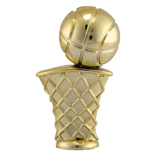 F-222 Basketball Trim Figure, Gold - 2 1/2"