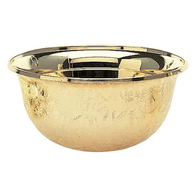 1234-G Plastic Bowl, Gold - 5" Dia. x 2 1/4"