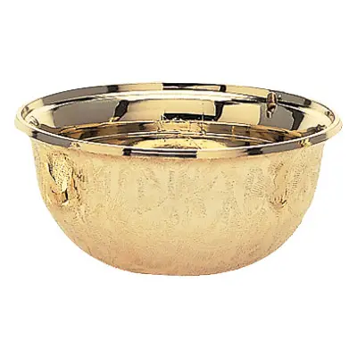 1231-G Plastic Bowl, Gold - 4" Dia. x 1 3/4"