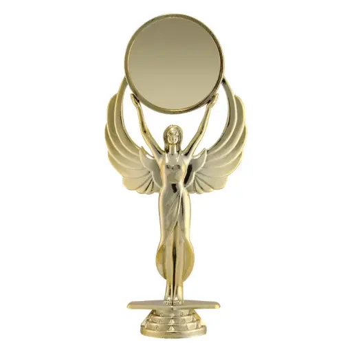 F-606 Victory 2" Holder Figure, Female, Gold - 6 5/8"