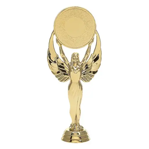 6010-G Victory 2" Holder Figure, Female, Gold - 6 1/2"