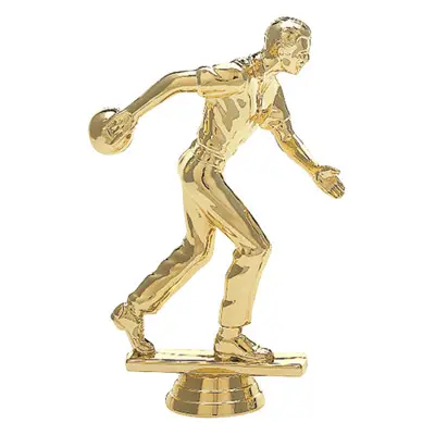 651-G Bowling Figure, Male, Gold - 6"