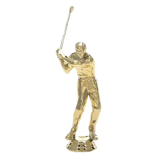 621-G Golfer Figure, Male, Gold - 5 1/2"