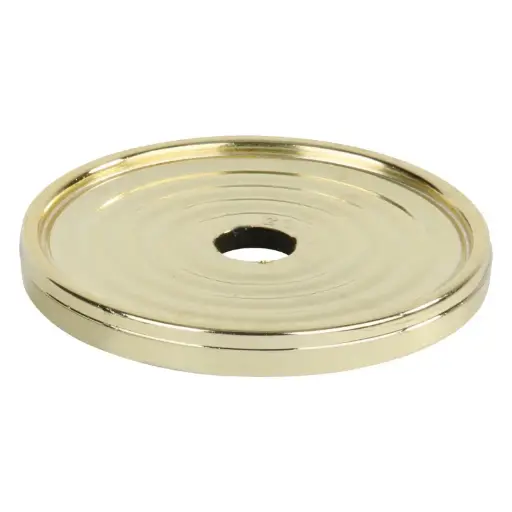 1283-G Check Lid, Round, Gold - 1 3/4"