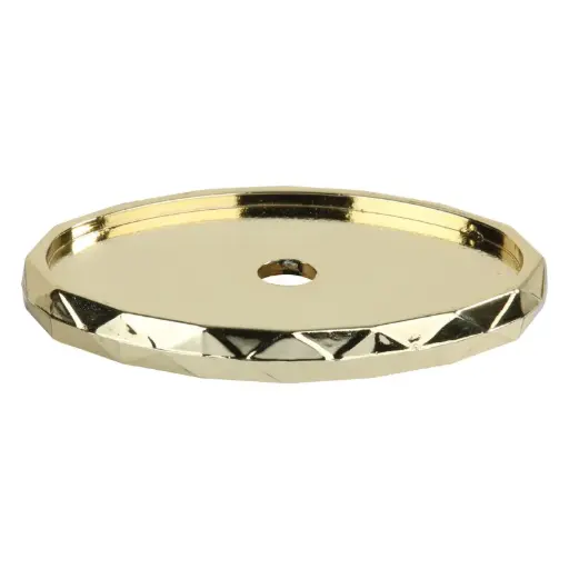 1299-G Diamond Check Lid, Oval, Gold - 2" x 3"