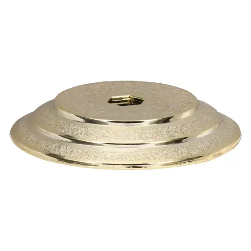 1227-G Plastic Cup Lid, Gold - 3 1/8"