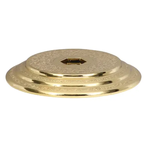 1226-G Plastic Cup Lid, Gold - 2 5/8"