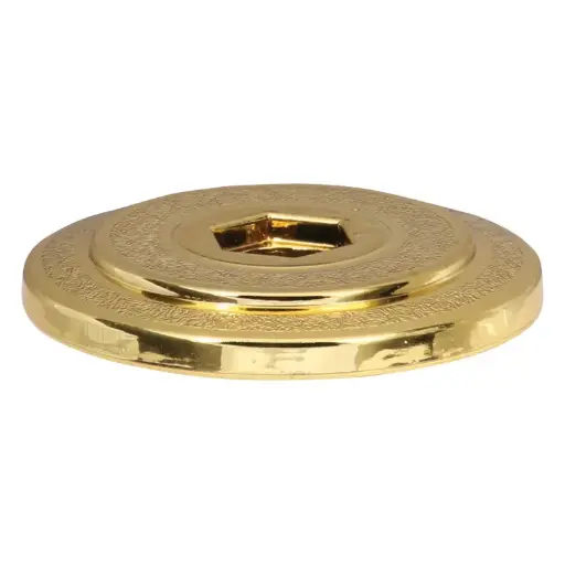 1224-G Plastic Cup Lid, Gold - 1 5/8"