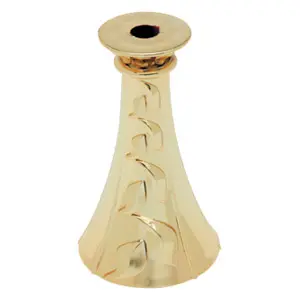 1255-G Laurel Stem, Gold - 3"