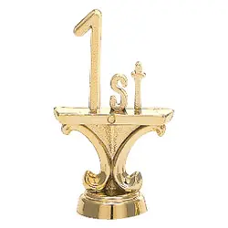 191-G 1st Place Trim Figure, Gold - 2 1/2" (Plastic Stud)