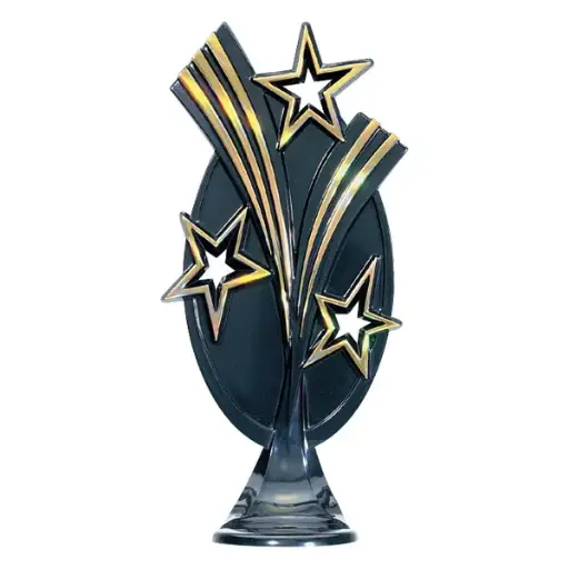 3387-G Stars & Stripes Backdrop, Gold - 7"