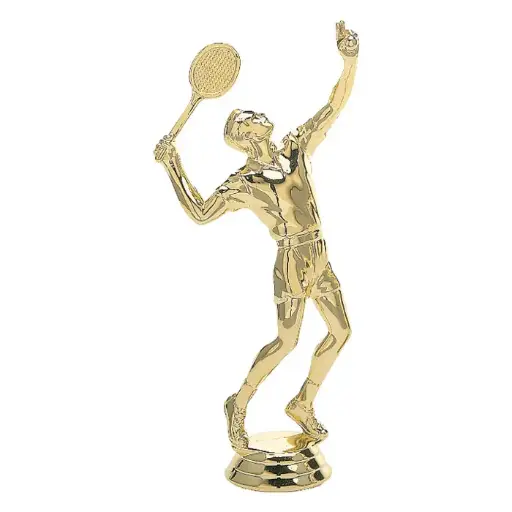 614-G Tennis Figure, Male, Gold - 6 1/2"