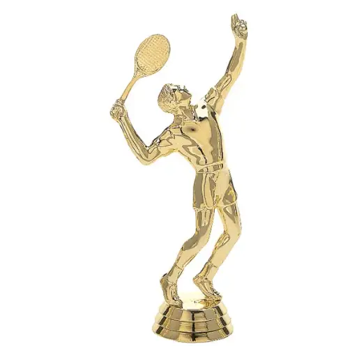 585-G Tennis Figure, Male, Gold - 5 1/2"