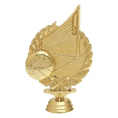 3037-G Wreath Figure, Volleyball, Gold - 5 1/4"