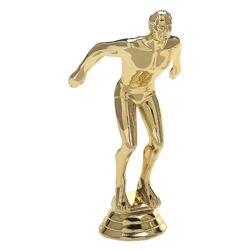 612-G Swimming Figure, Male, Gold - 5"