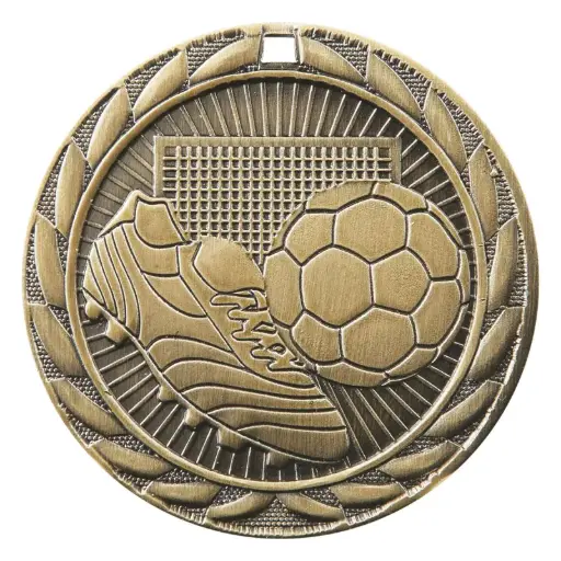 FE-213G FE Iron Medal, Soccer, Gold - 2"