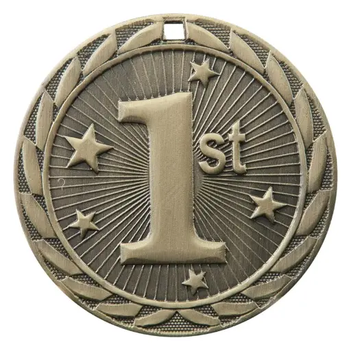 FE-281G FE Iron Medal, 1st Place, Gold - 2"