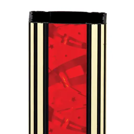 N16302-R Ribbon Star Column, Rectangle, Red - 45"