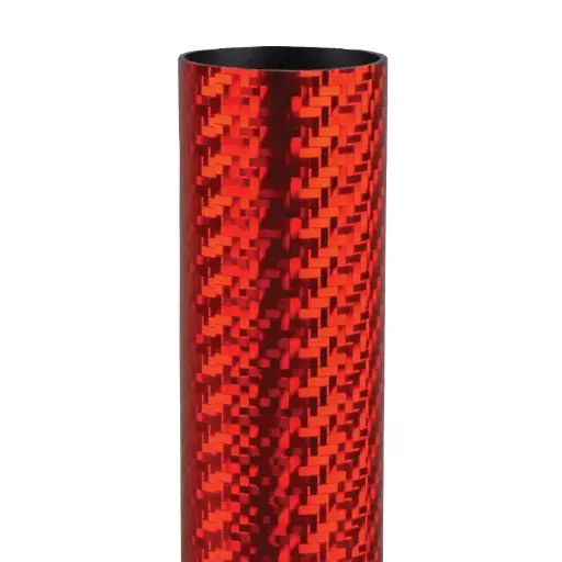 13805-R Carbon Fiber Column, Round, Red - 45"