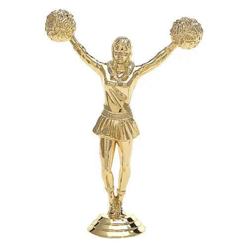 506-G Cheerleader Figure, Gold - 5 1/2"