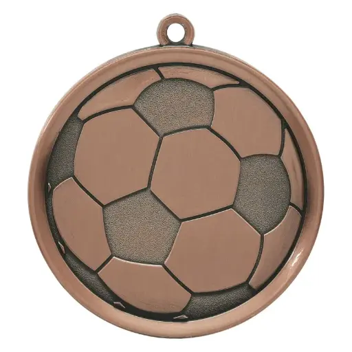 43415-Z Mega Medal, Soccer, Bronze - 2 1/4"