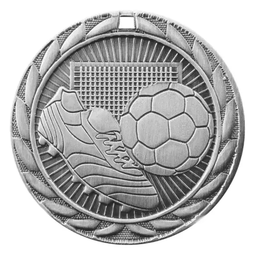 FE-213S FE Iron Medal, Soccer, Silver - 2" 