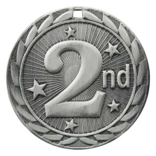 FE-282S FE Iron Medal, 2nd Place, Silver- 2"