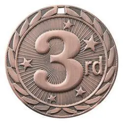 FE-283Z FE Iron Medal, 3rd Place, Bronze - 2"