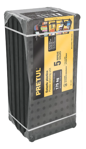 Estante de Plástico Pretul 5 Repisas